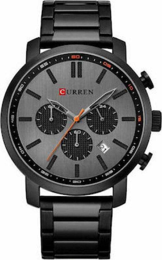 Ανδρικό Ρολόι Curren 8315 με χρονογράφους Black