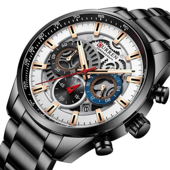 Ανδρικό Ρολόι Curren 8391 Black Silver - Image 2