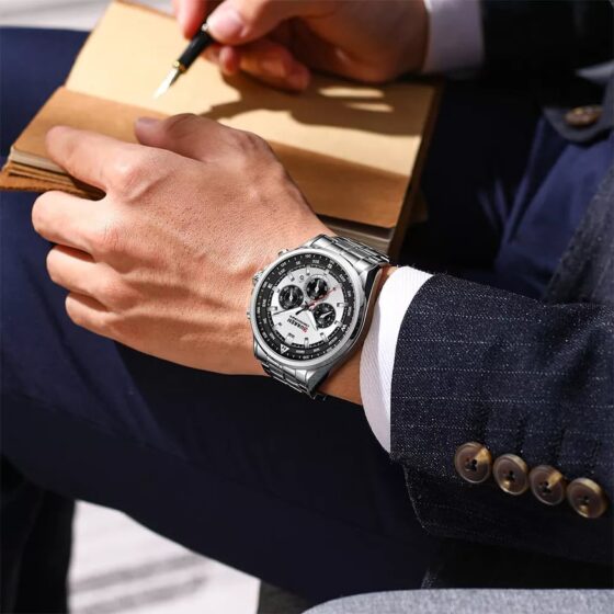 Ανδρικό Ρολόι Curren 8399 Silver - Image 3