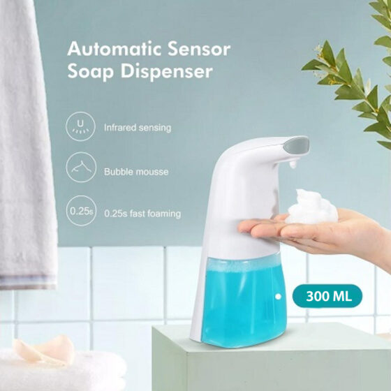 Επιτραπέζιο Dispenser Πλαστικό με Αυτόματο Διανομέα 250ml Λευκό - Image 3