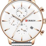 Ρολόι Curren 8339 με χρονογράφους Silver-RoseGold