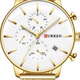 Ρολόι Curren 8339 με χρονογράφους Gold