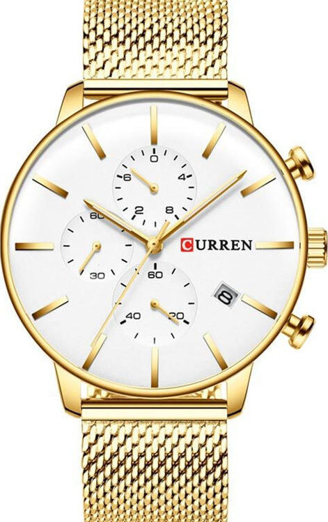 Ρολόι Curren 8339 με χρονογράφους Gold