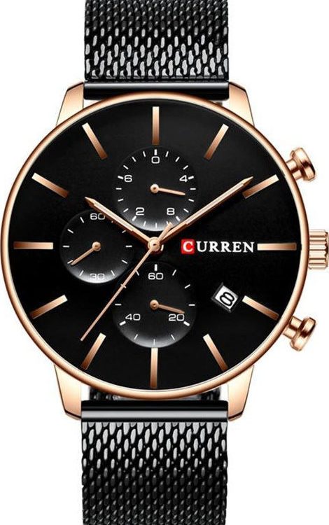 Ρολόι Curren 8339 με χρονογράφους Black