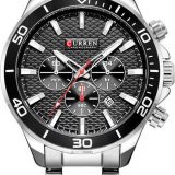 Curren 8309 Silver Black