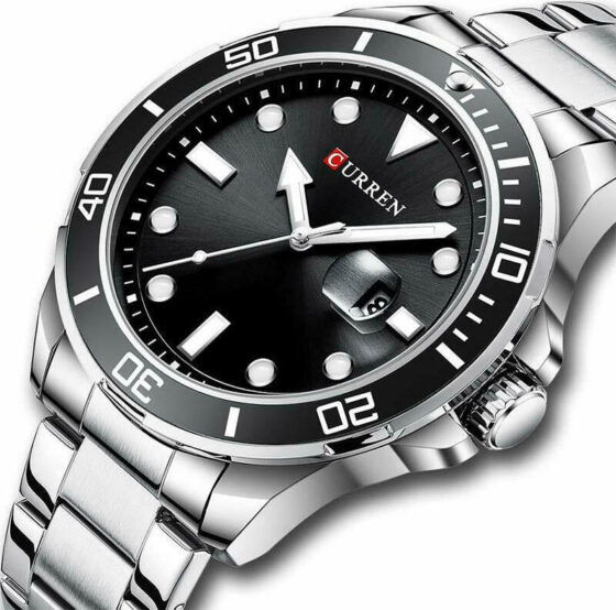 Ανδρικό Ρολόι Curren 8388 Silver Black - Image 2