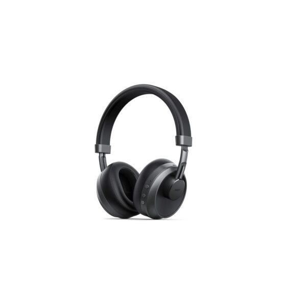 Aukey Ασύρματα/Ενσύρματα On Ear Ακουστικά με 25 ώρες Λειτουργίας Μαύρα