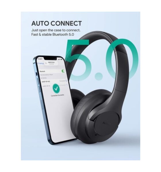 Aukey EP-N12 Hybrid Active Noise Cancelling Headphones Deep Bass - Image 2