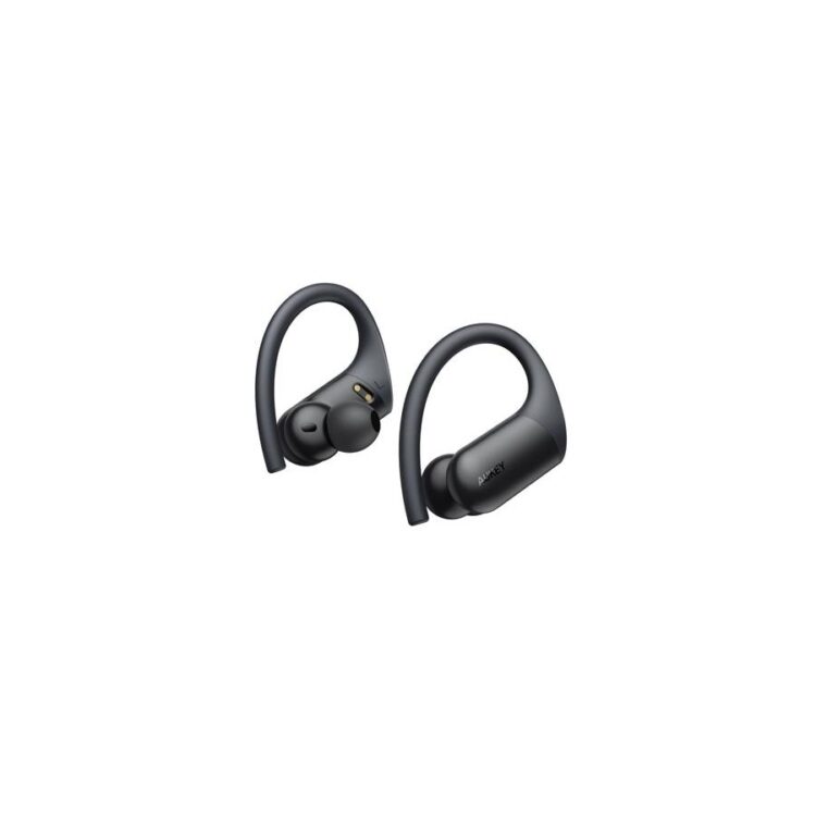 Aukey EP-T32 Wireless Charging Earbuds Elevation Over-Ear IPX8 with CVC 8.0 Black