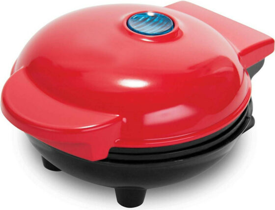 Mini Waffle Maker Βαφλιέρα σε Στρογγυλό Σχήμα 350W