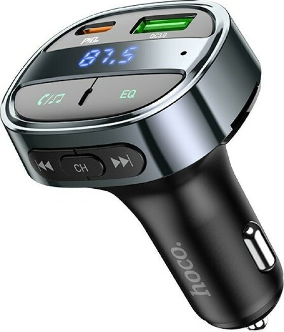 Hoco FM Transmitter Αυτοκινήτου E70 PD30W + QC3.0 με Bluetooth