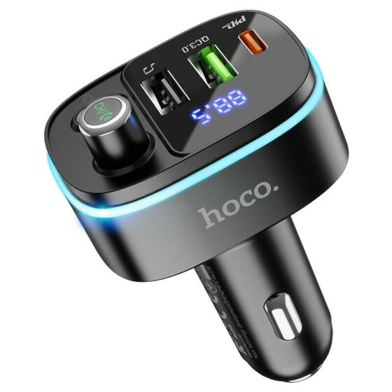 Hoco FM Transmitter Αυτοκινήτου E62 με Bluetooth / USB - Image 2