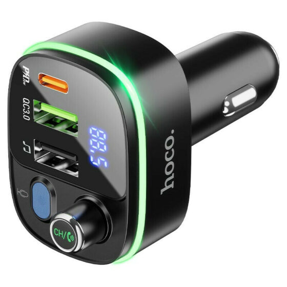 Hoco FM Transmitter Αυτοκινήτου E62 με Bluetooth / USB - Image 3