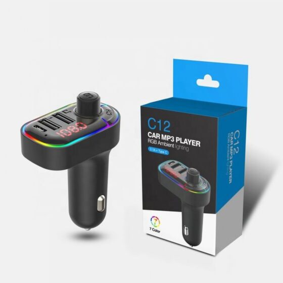 FM Transmitter Αυτοκινήτου MP3 C12 με USB - Image 3
