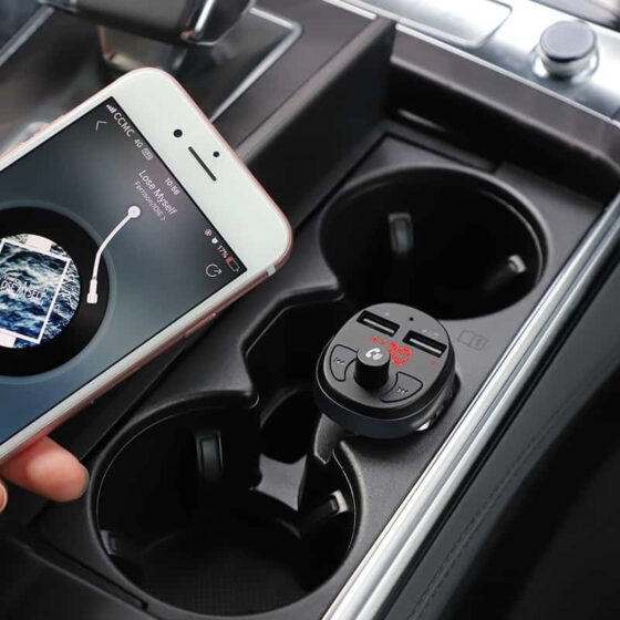 Hoco FM Transmitter Αυτοκινήτου E41 με USB - Image 4