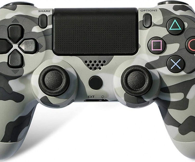 Doubleshock Ασύρματο Gamepad για PS4 Camouflage Grey