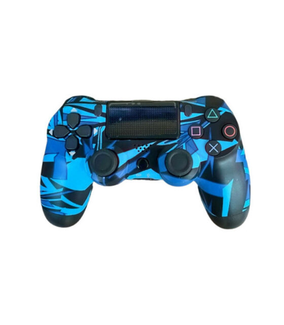 Doubleshock Ασύρματο Gamepad για PS4 Blue Geometric