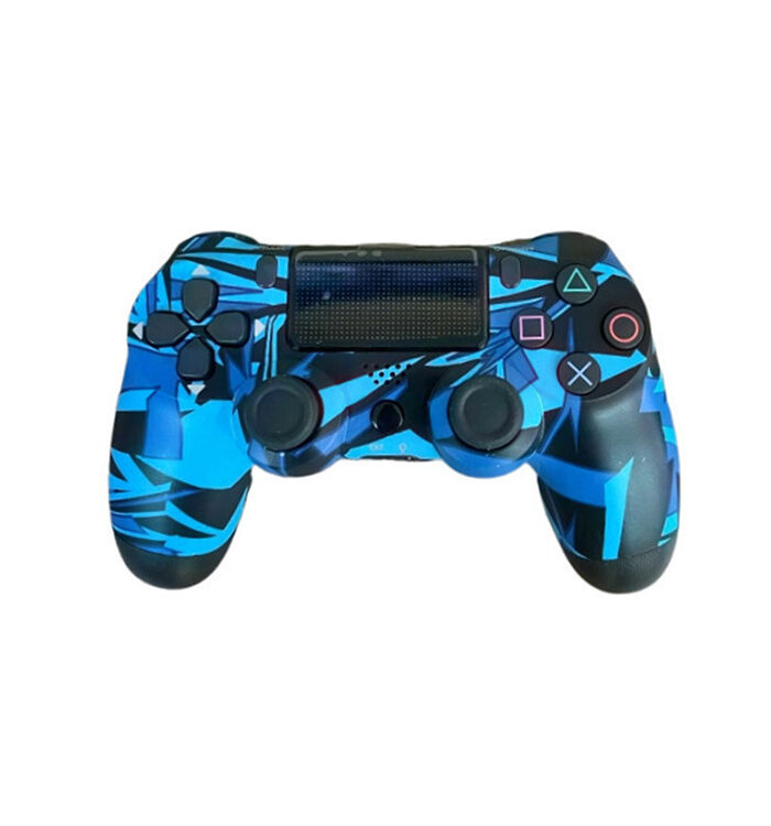 Doubleshock Ασύρματο Gamepad για PS4 Blue Geometric