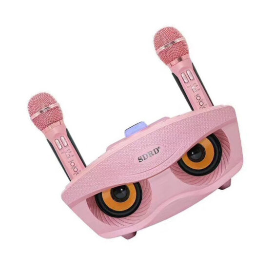 Σύστημα Karaoke με Ασύρματα Μικρόφωνα SD-306 σε Ροζ Χρώμα - Image 2