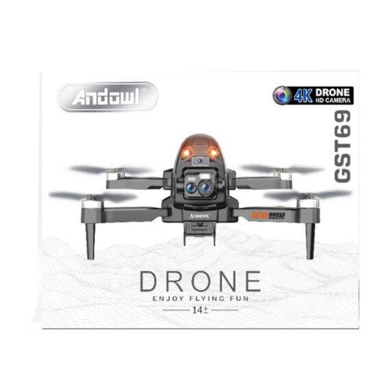 Andowl FDGST69 Drone με 4K Κάμερα και Χειριστήριο, Συμβατό με Smartphone σε Μαύρο Χρώμα