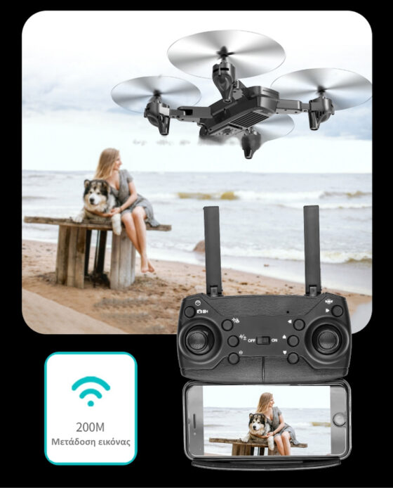 ToySky S173 Quadcopter Drone 2.4 GHz με Κάμερα 720p και Χειριστήριο, Συμβατό με Smartphone - Image 4