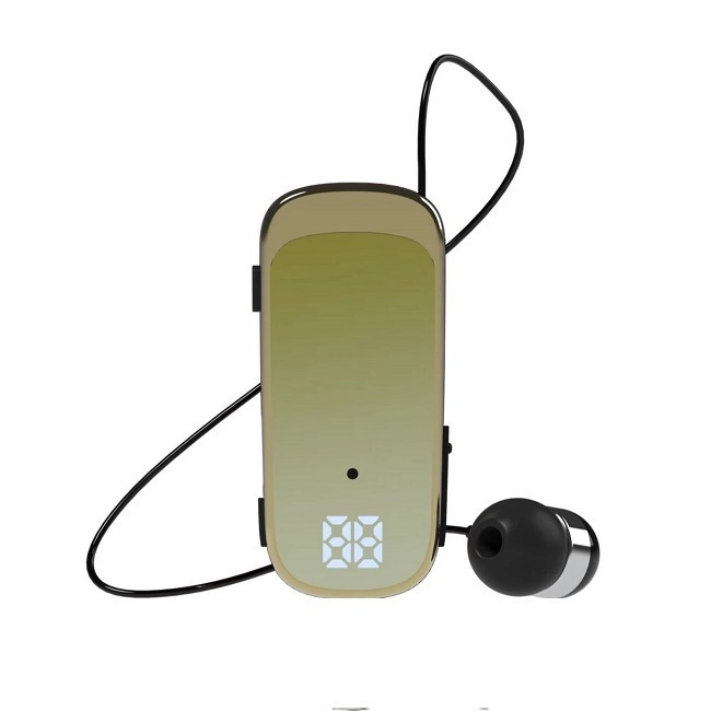 Fineblue K65 In-ear Bluetooth Handsfree Ακουστικό Χρυσό