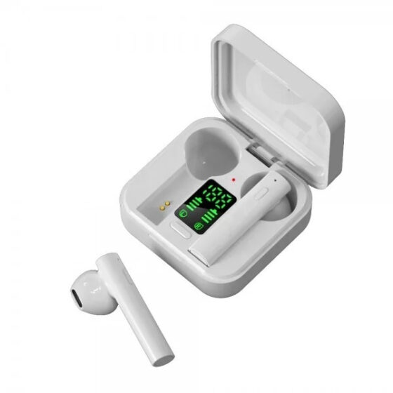 Air 6 Pro Earbud Bluetooth Handsfree Ακουστικά με Θήκη Φόρτισης Λευκά