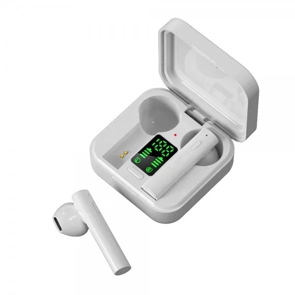 Air 6 Pro Earbud Bluetooth Handsfree Ακουστικά με Θήκη Φόρτισης Λευκά