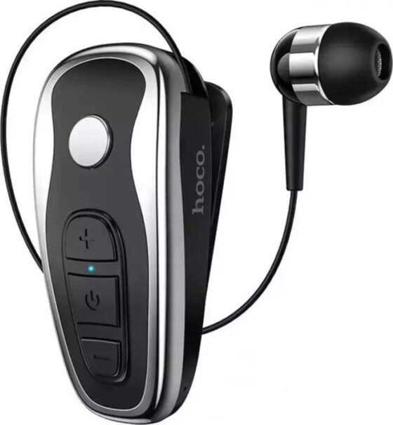 Hoco RT07 In-ear Bluetooth Handsfree Ακουστικό Πέτου Μαύρο