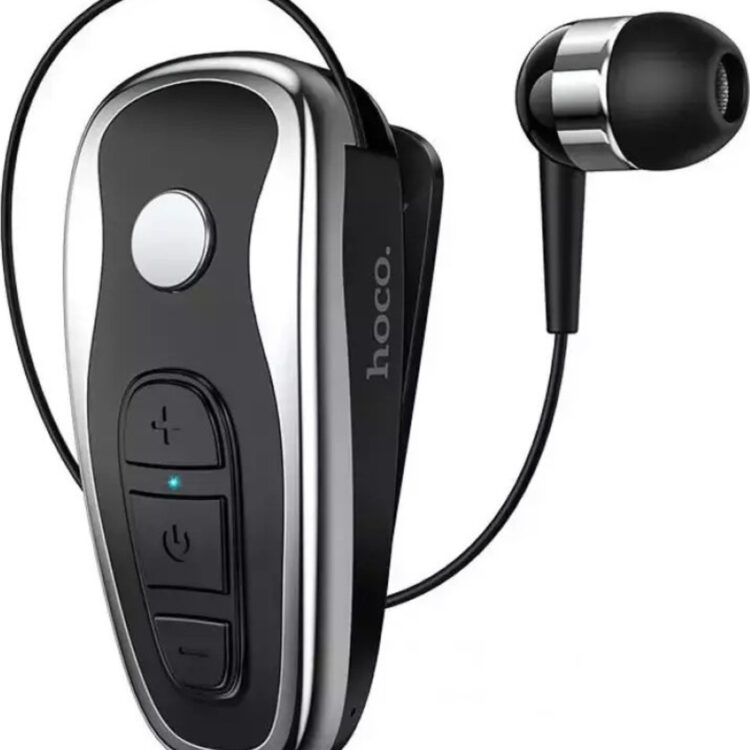 Hoco RT07 In-ear Bluetooth Handsfree Ακουστικό Πέτου Μαύρο