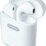Ezra TWS-04 Earbud Bluetooth Handsfree Ακουστικά με Θήκη Φόρτισης Λευκά