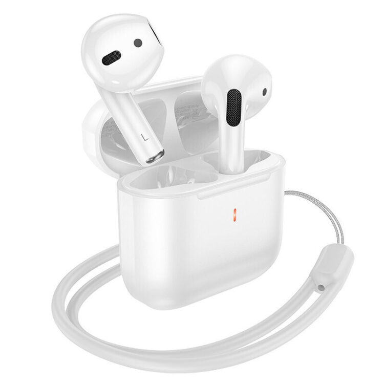Hoco EW53 Lucky Earbud Bluetooth Handsfree Ακουστικά με Θήκη Φόρτισης Λευκά
