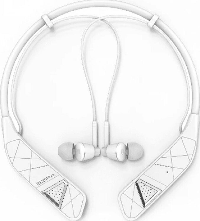 Ezra BW12 In-ear Bluetooth Handsfree Ακουστικά Λευκά