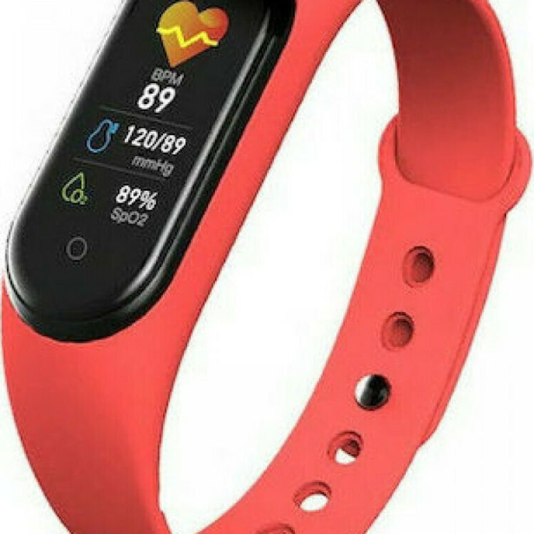 M5 Activity Tracker με Παλμογράφο Κόκκινο