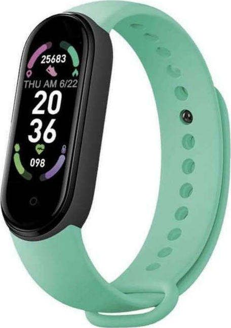 M6 Smart Band με Παλμογράφο Πράσινο