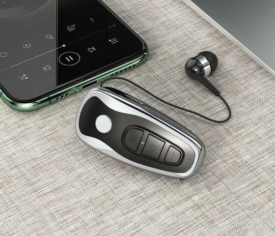 Hoco RT07 In-ear Bluetooth Handsfree Ακουστικό Πέτου Μαύρο - Image 2