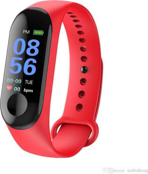M3 Activity Tracker με Παλμογράφο Κόκκινο