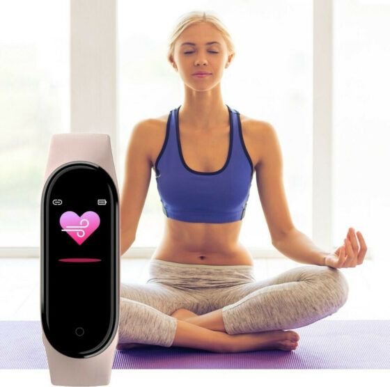 M6 Smart Band με Παλμογράφο Ροζ - Image 2