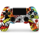 Doubleshock Ασύρματο Gamepad για PS4 Πολύχρωμο JINL-08080