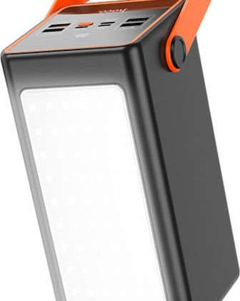 Hoco J107 Power Bank 90000mAh 22.5W με 4 Θύρες USB-A και 2 Θύρες USB-C Μαύρο