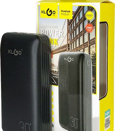 KLGO KP-88 Power Bank 30000mAh με Θύρα USB-A Μαύρο