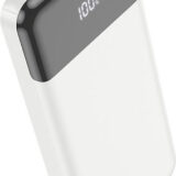 Hoco J102A Power Bank 20000mAh 20W με Θύρα USB-A και Θύρα USB-C Quick Charge 3.0 Λευκό