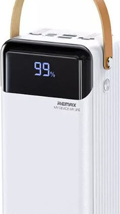 Remax RPP-565 Power Bank 60000mAh 22.5W με 2 Θύρες USB-A και Θύρα USB-C Quick Charge 3.0 Λευκό