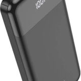Hoco J102 Power Bank 10000mAh 20W με Θύρα USB-A και Θύρα USB-C Quick Charge 3.0 Μαύρο