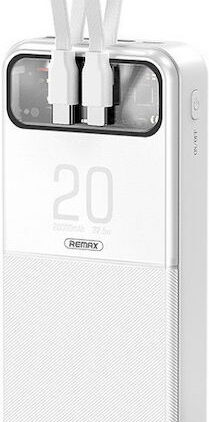 Remax RPP-620 Power Bank 20000mAh με Θύρα USB-A Power Delivery Λευκό