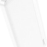 Hoco J91 Power Bank 10000mAh με 2 Θύρες USB-A και Θύρα USB-C Λευκό