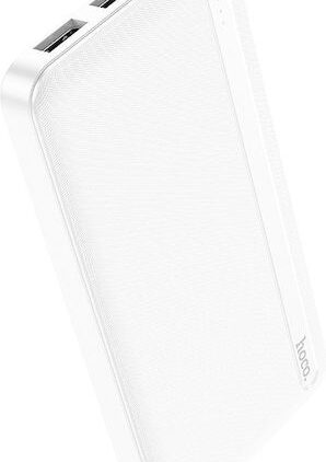 Hoco J91 Power Bank 10000mAh με 2 Θύρες USB-A και Θύρα USB-C Λευκό
