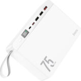 Hoco J94 Overlord Power Bank 75000mAh 22.5W με 3 Θύρες USB-A και Θύρα USB-C Λευκό