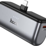 Hoco Q31 Lightning Power Bank 5000mAh Γκρι