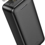 Hoco J111B Power Bank 30000mAh με 2 Θύρες USB-A και Θύρα USB-C Μαύρο